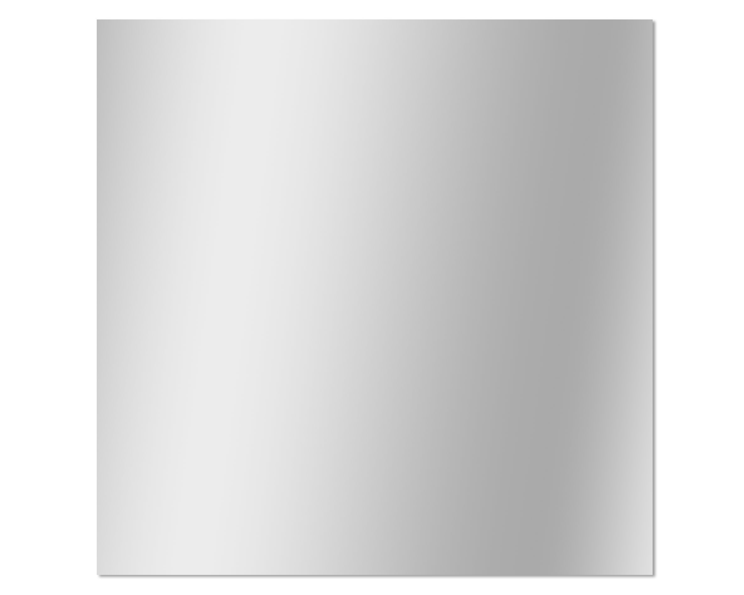 Miroir bord polis 60x60cm